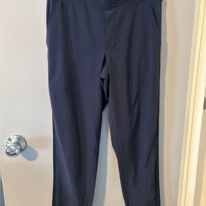 A beautiful blue stretch cardigan.